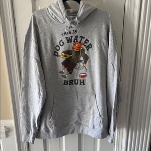 Gray Graphic Hoodie